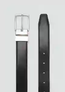 Cinturón Emili Negro Talla 91 Hombre Mango