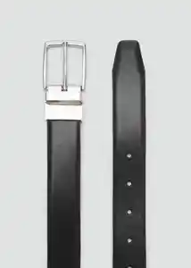 Cinturón Emili Negro Talla 91 Hombre Mango