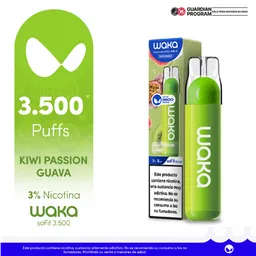 WAKA Vape SoFit 3500 Kiwi Passion Guava-3% 3500 puff