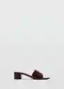 Sandalias Maria Burdeos Talla 38 Mujer Mango