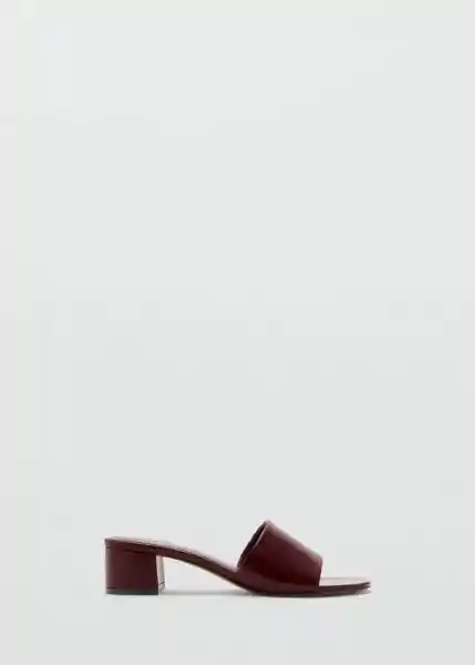 Sandalias Maria Burdeos Talla 38 Mujer Mango