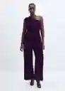 Enterizo Mono Melie Morado Talla M Mujer Mango