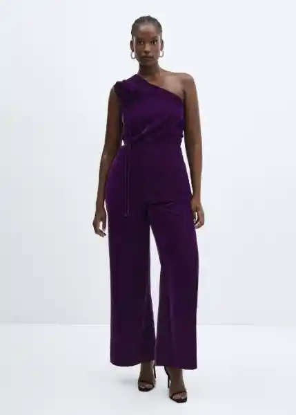 Enterizo Mono Melie Morado Talla M Mujer Mango