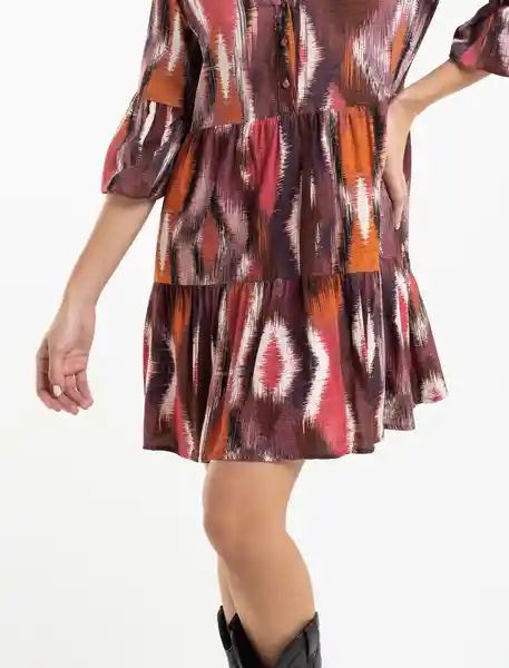  Vestido Lolu Mujer Rosa Rubor Oscuro Talla S Naf-Naf 