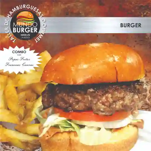 Burger + Papas Fritas