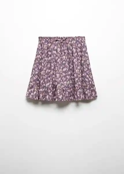 Falda Amapola Morado Talla 12 Niña Mango