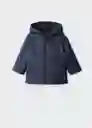 Abrigo Anorak Pepelu Navy Talla 71 Niños Mango
