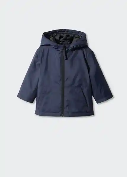 Abrigo Anorak Pepelu Navy Talla 71 Niños Mango