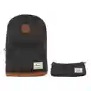 Lugano Morral + Cartuchera Negro Xm9029CarXm9029Car