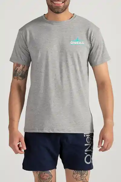 ONeill Camiseta Slim Fit Pitch Masculina Gris Oscuro Talla S