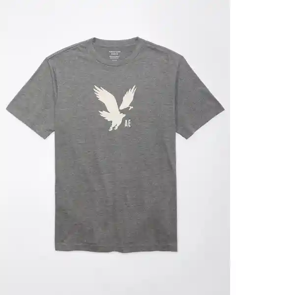 Camiseta Hombre Gris Talla: MEDIUM American Eagle