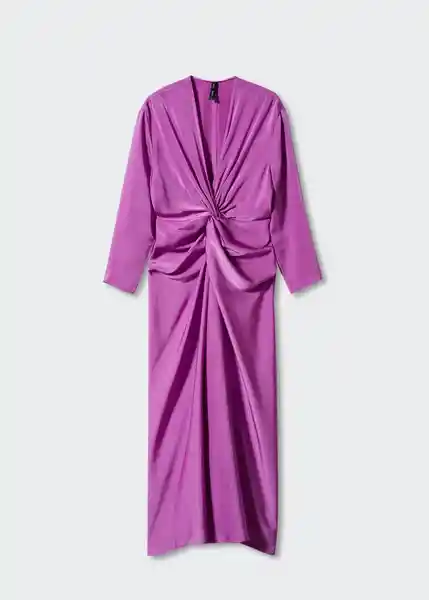 Vestido Fresno Morado Talla 27 Mujer Mango