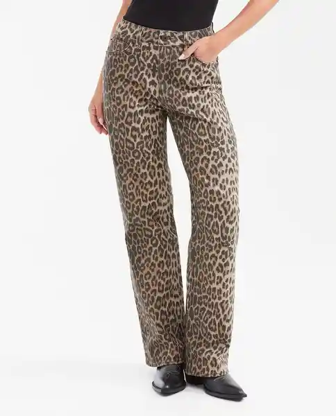 Jean Cosmo Femenino Beige Albarizo Medio Talla 10 Chevignon