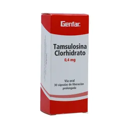 Genfar Tamsulosina Clorhidrato (0.4 mg)