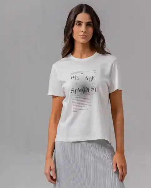 Camiseta Mujer Crudo Lana Claro Talla L 38603 Rifle