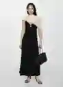 Vestido Valen Negro Talla M Mujer Mango