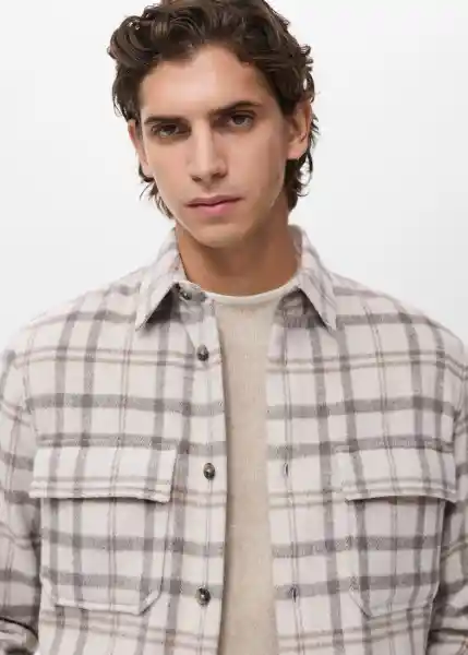 Chaqueta Borsh Crudo Talla S Hombre Mango