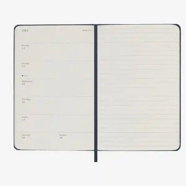 Moleskine Agenda Semanal Azul Pequeña Sc 2026