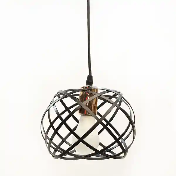 Andrus Lámpara Nido Colgante 1 Luz Negro LDT-200BL