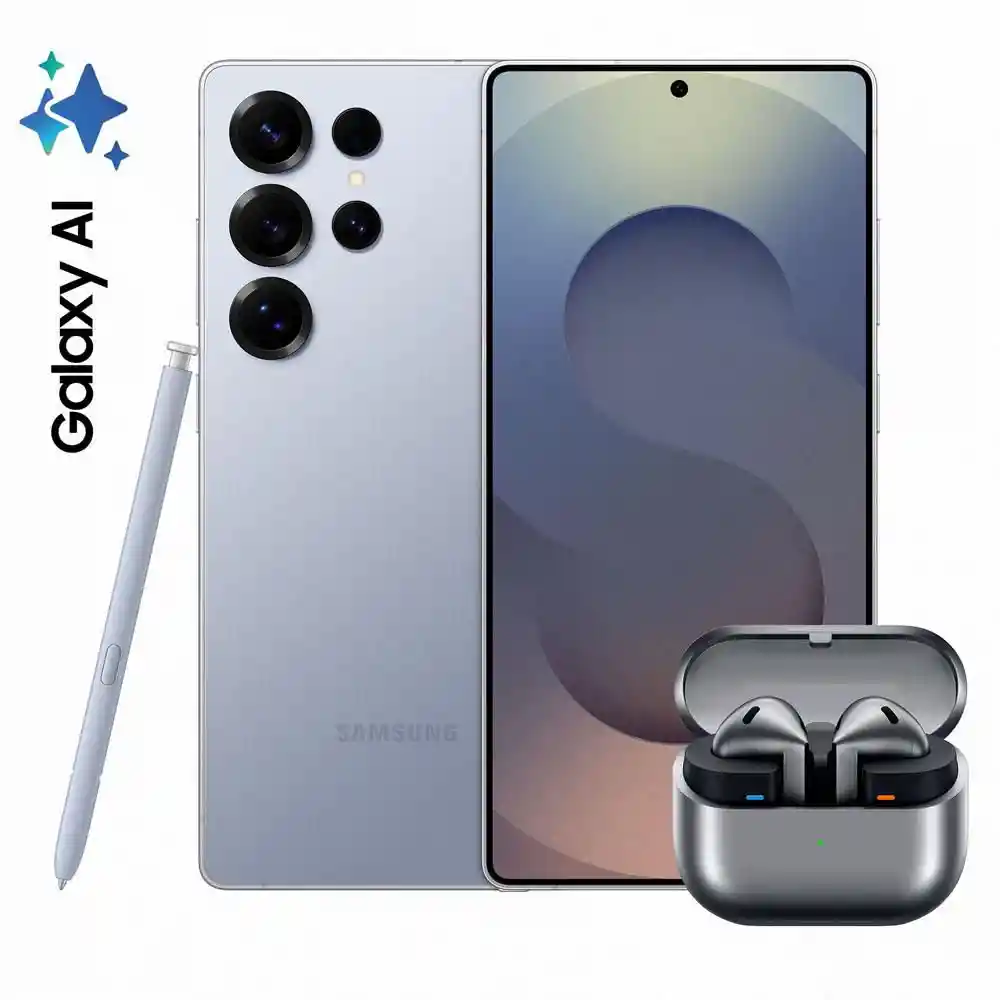 Celular Samsung Galaxy Sltra 5 G 512 Gb 12 Gb Ram Azul Plateado + Galaxy Buds 3