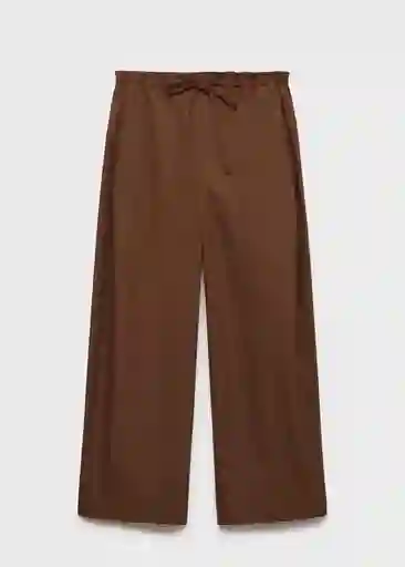 Pantalón Lupe Marrón Talla L Mujer Mango