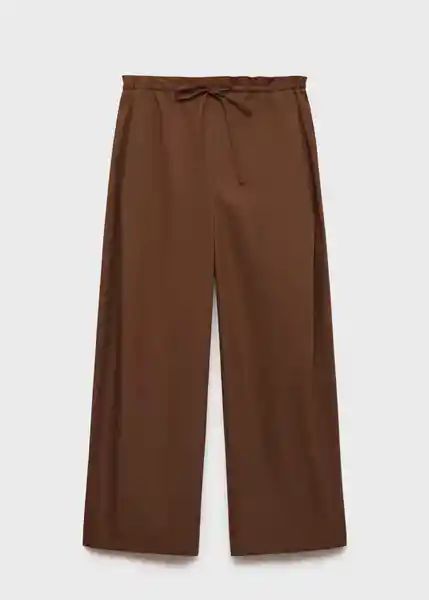 Pantalón Lupe Marrón Talla L Mujer Mango