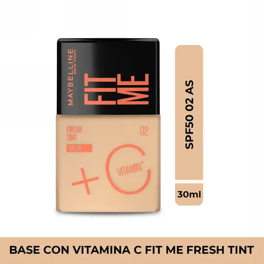 Base Maybelline NY Fit Me Fresh Tint Spf 50 - Tono 02