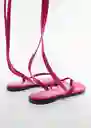 Sandalias Tordin Fucsia Talla 40 Mujer Mango