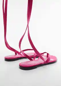 Sandalias Tordin Fucsia Talla 40 Mujer Mango