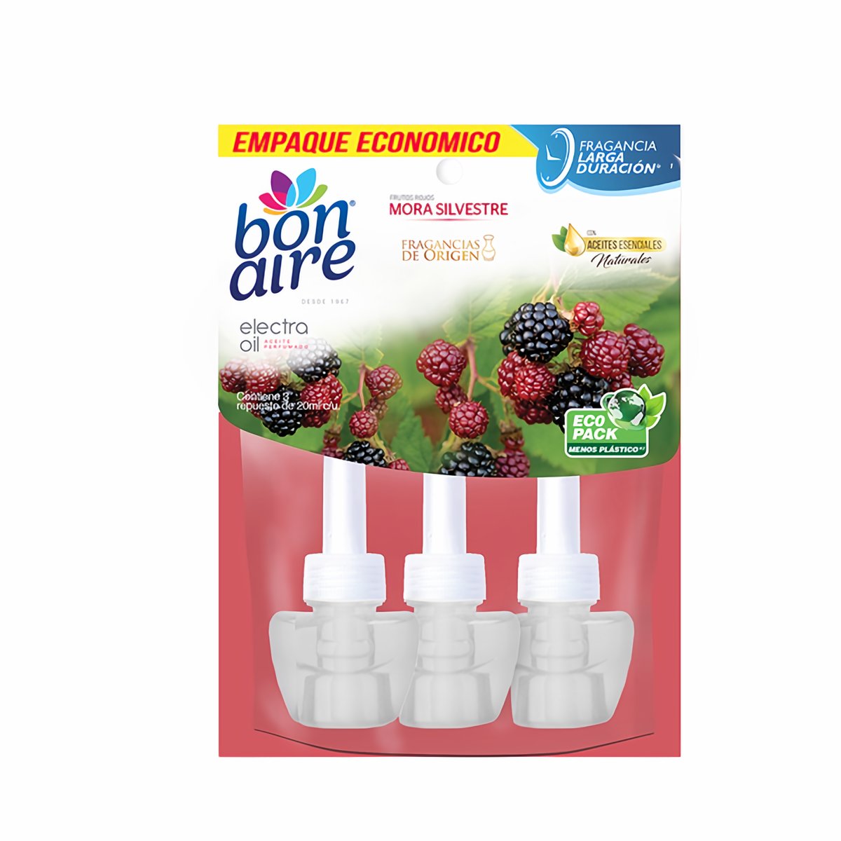 Bonaire Ambientador Electra Oil Frutos Rojos y Moras Silvestres 3 und