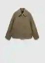 Chaqueta Poesía Khaki Talla M Mujer Mango