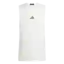 Adidas Camiseta D4T Int Tank Entrenamiento Hombre Blanco Talla M