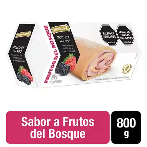 Colombina Rollo de Helado Sabor a Frutos del Bosque