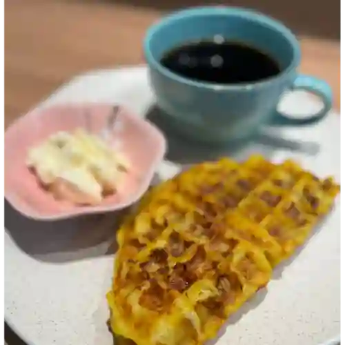 Waffle de Plátano Maduro