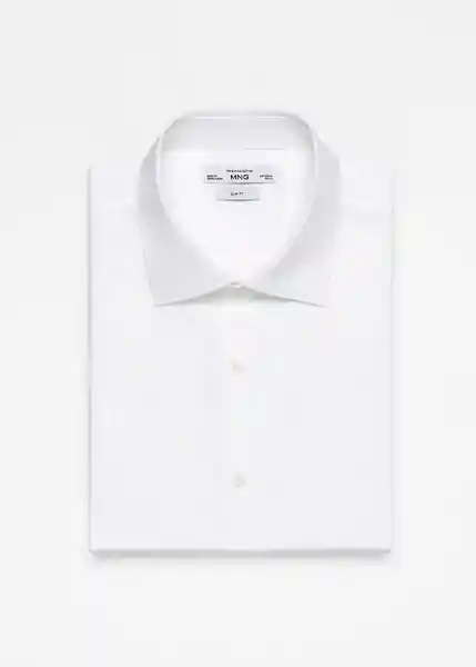 Camisa Emérito Blanco Talla M Hombre Mango