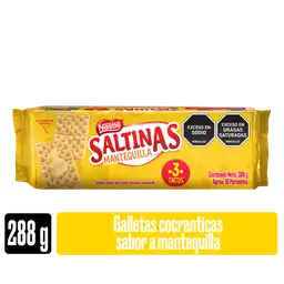Galletas SALTINAS Mantequilla 3 tacos x 288g