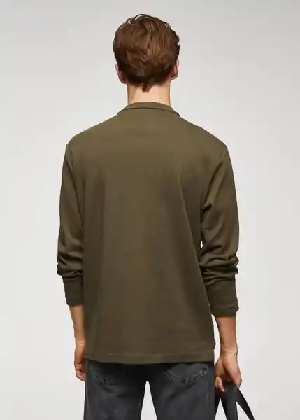 Camiseta Gareth Khaki Talla L Hombre Mango