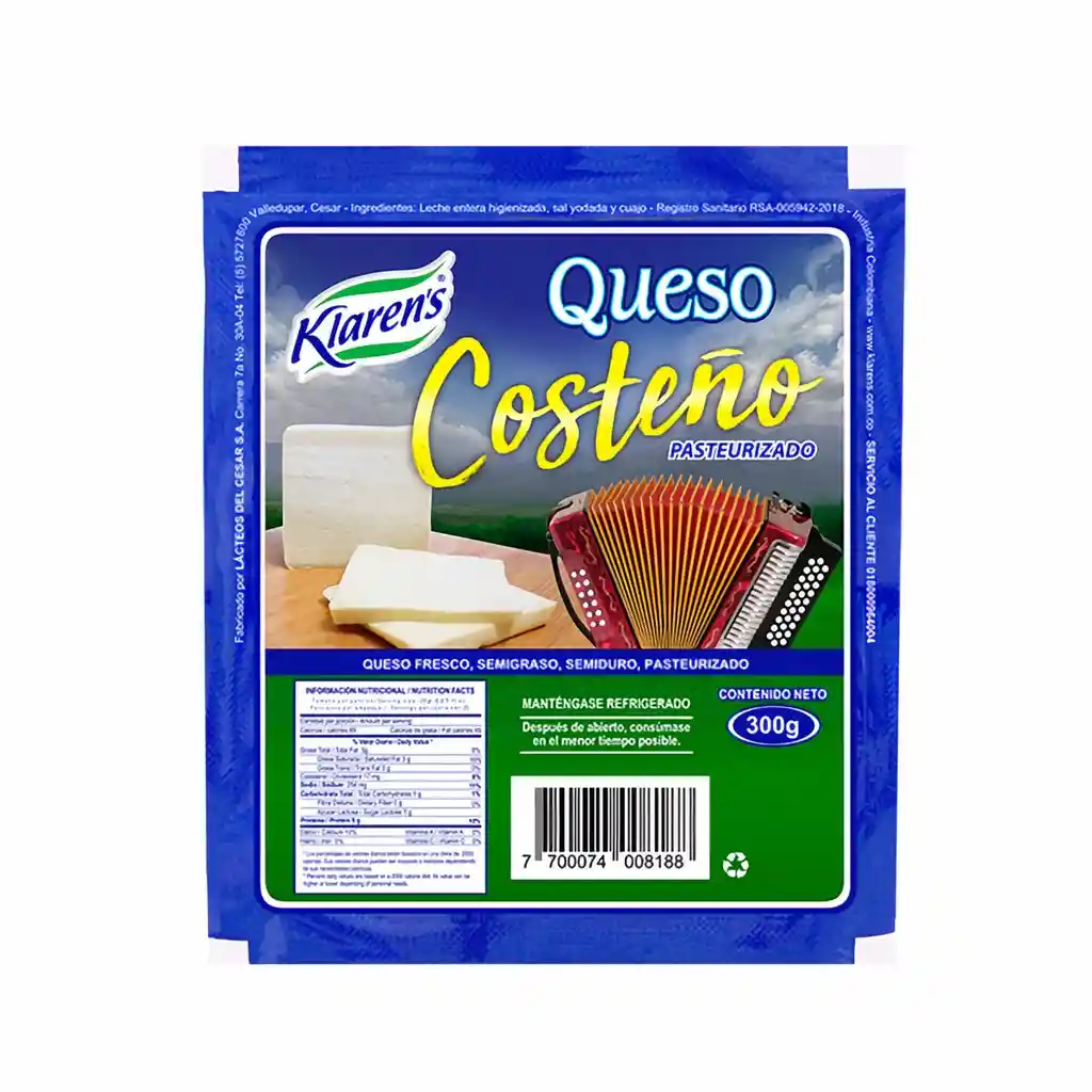 Klarens Queso Costeño