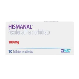 Hismanal Fexofenadina 180 Mg