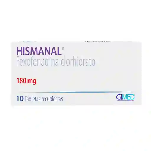 Hismanal Fexofenadina 180 Mg