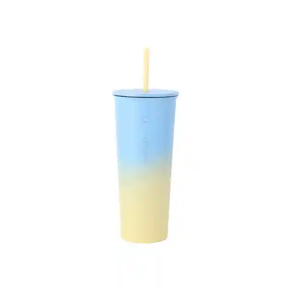 Vaso de Acero Inoxidable Con Pitillo Serie Gradient Miniso