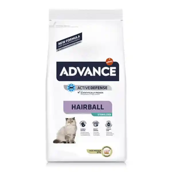 Advance Alimento Ad Cat Hairball Sterilizado X 1,5kg