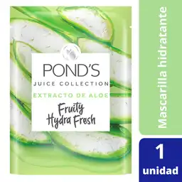 Ponds Mascarilla Facial Fruity Hydra Fresh con Extracto de Aloe