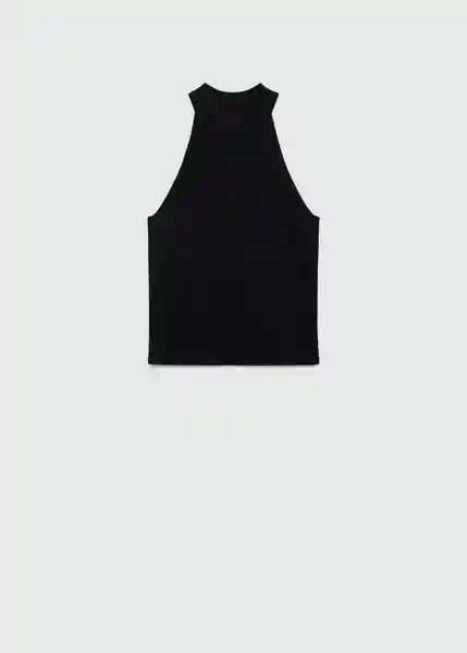 Top Seymour Negro Talla M Mujer Mango