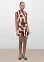 Vestido Carlota2 Crudo Talla M Mujer Mango