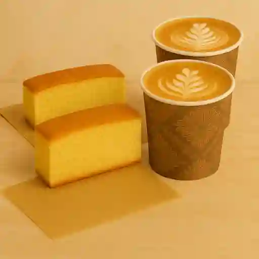 Combo capuchino mantecada duo