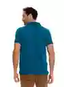 Camiseta Polo Turquesa