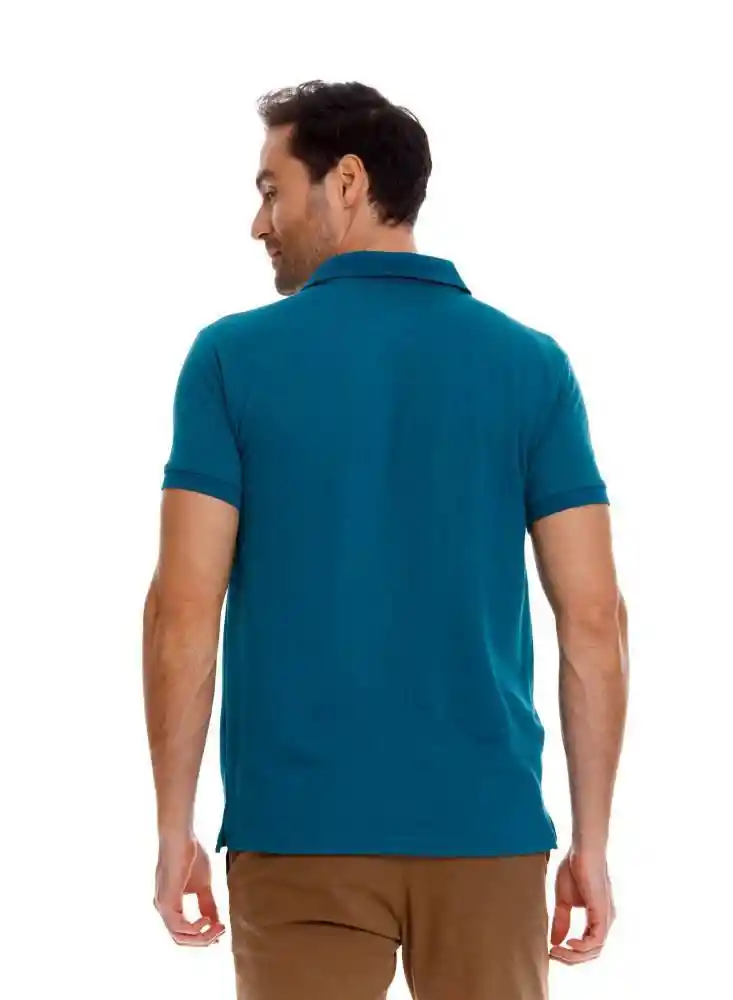 Camiseta Polo Turquesa