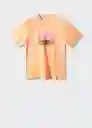 Camiseta Gas Peach Talla M Hombre Mango