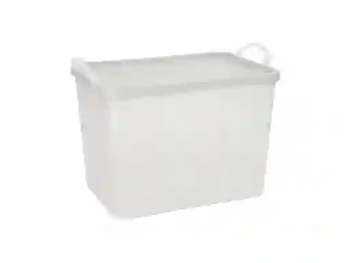 Caja Con Tapa Plástica Blanco Casaideas